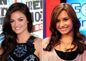 Lucy Hale and Demi Lovato
