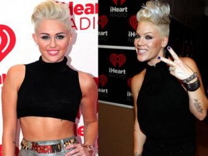 Miley Cyrus and Pink