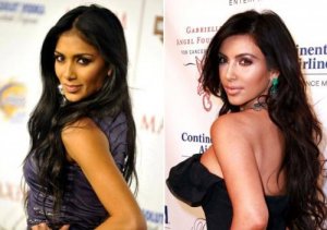 Nicole Scherzinger and Kim Kardashian