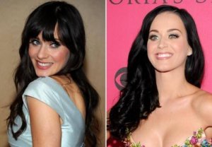 Zooey Deschanel and Katy Perry
